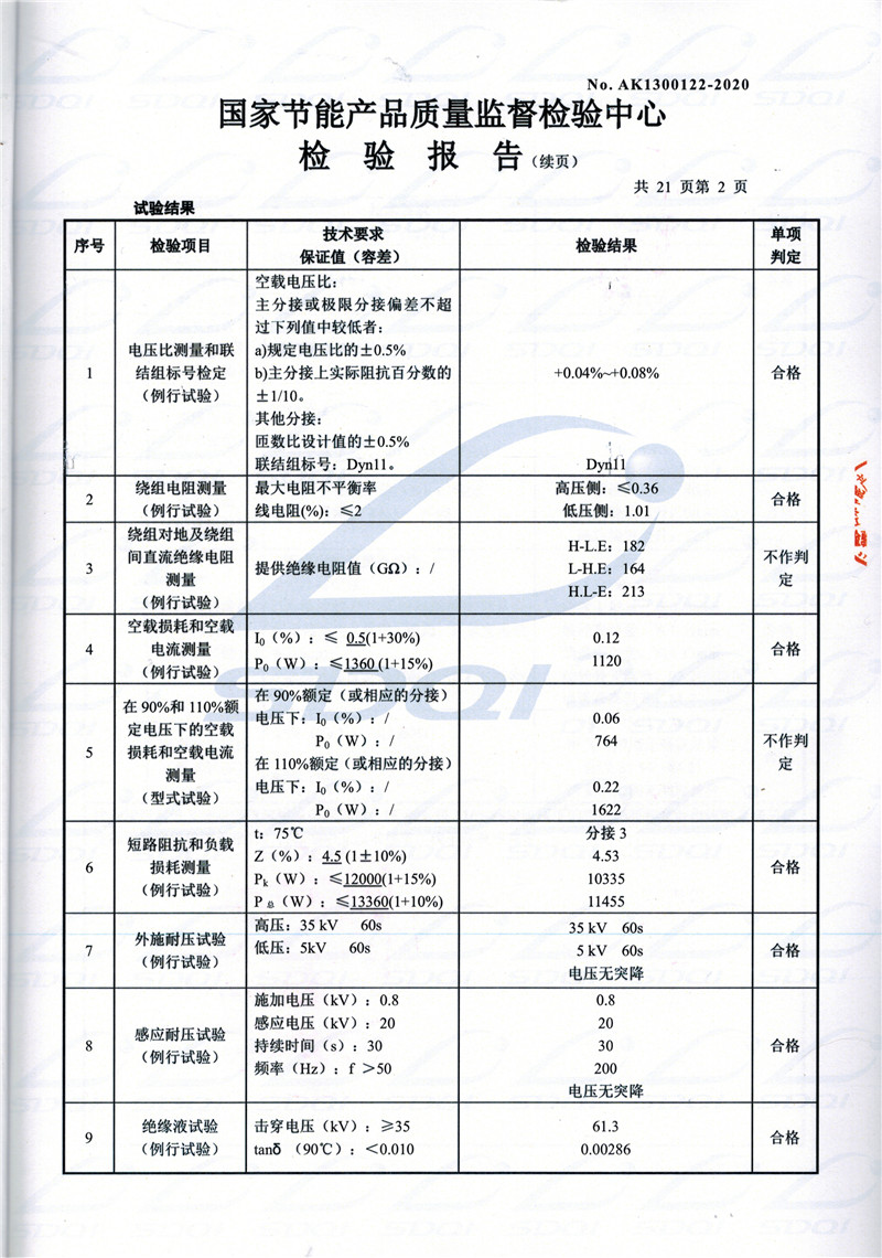 高低压试验报告-S11-1250长白长白长白油浸式变压器-2.jpg